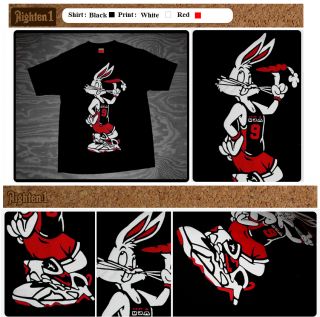 Cajmear 11 Space Jam Bugs Bunny Bred Red Shirt Wearing Jays VII 