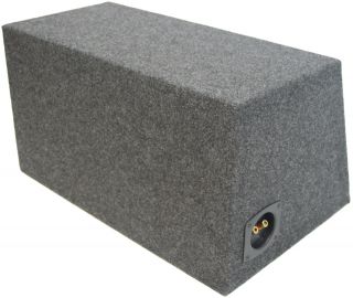 SEALED 12 inch Car Audio Hatch Subwoofer Enclosure Bass Speaker Sub 