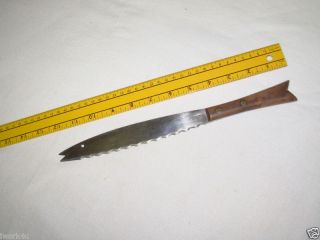 12 inch Stainless Japan Fish Design Knife Wood Handle