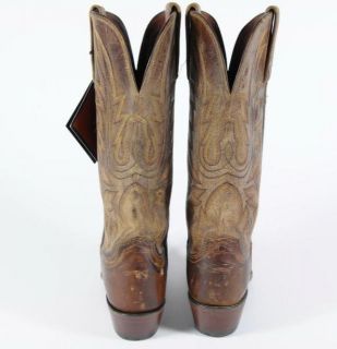 New with Tag 1883 by Lucchese Brown Distressed Western Cowboy Leather 