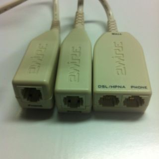 2WIRE DSL FILTER DUAL JACK FOR 1 LINE (SINGLE LINE) PHONES WITH FREE 
