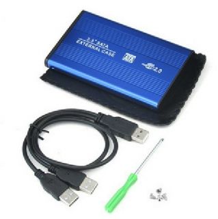 USB 2.0 SATA 2.5 HDD HARD DRIVE EXTERNAL BLACK CASE ENCLOSUR
