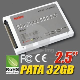 NEW Kingspec 2.5 SSD 32GB IDE IDE44 4CH PATA II MLC Solid State Disk 