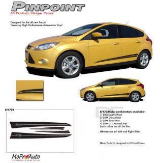 2013 Ford Focus Pinpoint Pro Grade 3M Vinyl Side Stripes Decals 
