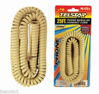 new telephone coil cord 25 foot long price $ 0