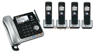 At T TL86109 DECT 6 0 2 Line 4 Cordless Bluetooth Phone 650530018732 