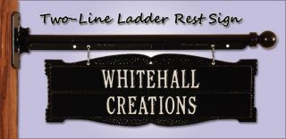 line hanging ladder rest plaque sign 2 sided 18 different color 