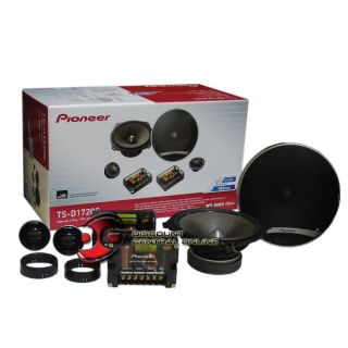 Pioneer TS D1720C 6 3 4 Car Audio 2 Way Component Speaker System Pair 