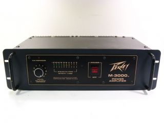 For sale is a pre owned Peavey M 3000 Power Amplifier that is in good 