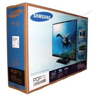 New Samsung PN43E450 43 720P HD Plasma Television HDTV TV USB Port 