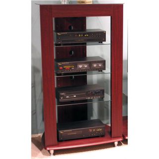 4D Concepts 4 Tiered Audio Entertainment Stand  Cherry Finish
