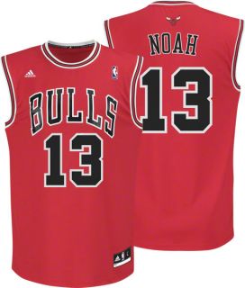 Joakim Noah Jersey Adidas Revolution 30 Red Replica 13 Chicago Bulls 