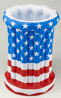 Patriotic Inflatable Cooler Fourth of July Flag New