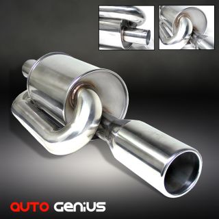 Inlet 3 5 Outlet Twin Loop Power Performance Muffler Exhaust 