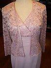 Mother Of Bride Special Occasion SIZE 10 SPARKLING LACE JACKET DRESS 