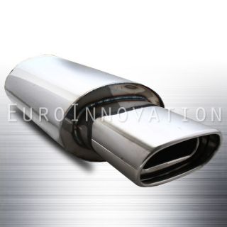 Deep Tone Sound 2 5 Inlet 6 5 Outlet Oval Tip Weld On Muffler Exhaust