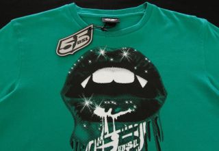 Mens 55DSL Diesel Green Jellyfish Tee T Shirt XL Extra Large New Cool 