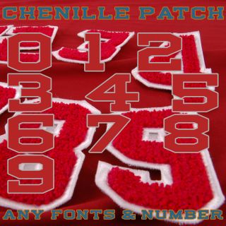 Varsity Letterman Chenille 0 9 Number 3 6 Patch