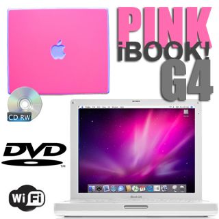   Laptop Mac iBook G4 10 5 Leopard 60 GB 768MB DVD CD Burner WiFi