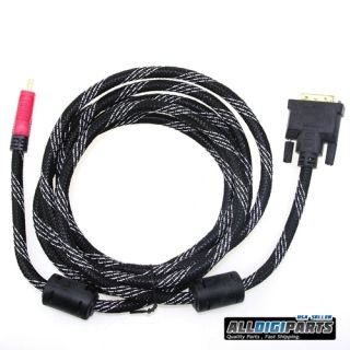 6ft HDMI to DVI Male M M Gold Plated Monitor TV Video Cable 1080p HDTV 