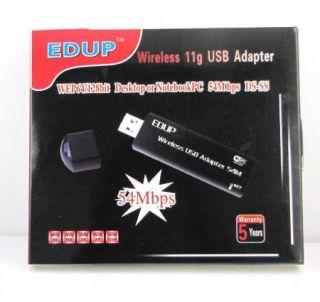 USB 2 0 54Mbps 802 11g WiFi Wireless LAN Adapter B