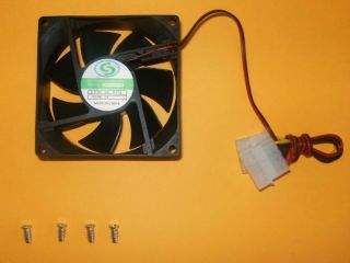 New Computer Case Cooling Fan 4pin 80 mm 8 cm PC Cooler