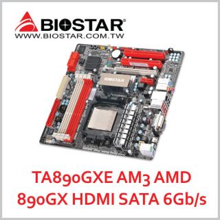 Biostar TA890GXE AM3 AMD 890GX Motherboard HDMI DDR3