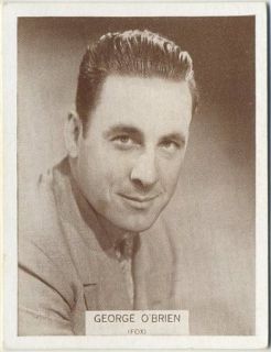 George OBrien Vintage 1934 Wills Famous Film Stars Tobacco Card 36 MD 