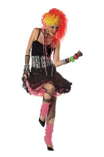 80s Cyndi Lauper Party Girl Adult Womens Neon Costume