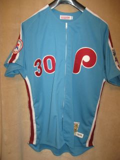 AUTHENTIC MITCHELL & NESS PHILLIES Dave CASH Robin Blue 1976 Jersey 52 