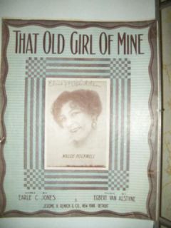 That Old Girl of Mine Wods by E Jones Music Van Alstyne