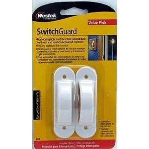   Switch Guard Lock Universal Fit 2 Pack White Child Safety Guard