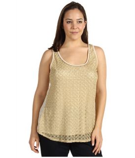 Lucky Brand Plus Size Gilded Lace Tank Top $59.50 Anne Klein Plus Plus 