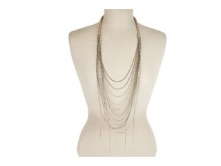 Chan Luu 24 Necklace w/ Cream Cotton Cord Wrapped in Brass Chain and 