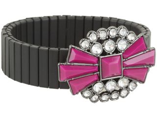   Black and Fuschia Crystals Stretch Bracelet $34.99 $38.00 SALE