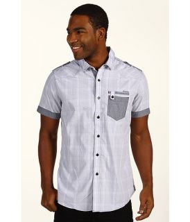 Marc Ecko Cut & Sew Plaid Micro Stripe S/S Woven Shirt $39.99 $49.50 