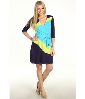 max and cleo clarissa color block faux wrap dress $