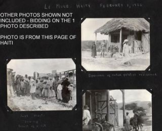 1920 PHOTO   LE MOLE HAITI   LT STANLEY & HAITIANS   AFTER LANDING HIS 