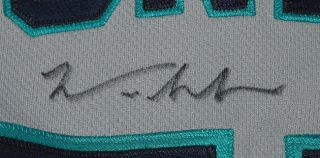 Michael Saunders Game Used Autographed 2009 Seattle Mariners Rookie 