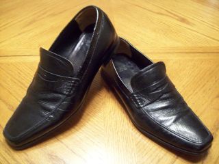 Testoni Made in Italy Black Dress Loafers 7 5M Nice