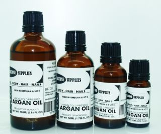 100 Pure Organic Moroccan Argan Oil Unrefined Amber Glass Dropper T E 