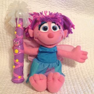 Abby Cadabby Sesame Street 13 Plush Doll with 2 Outfits Talking Light 