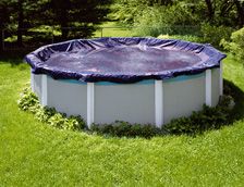 King Above Ground Winter Pool Cover for a 24 round COLOR IS SILVER 