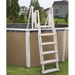 Heavy Duty Flip Up Above Ground Swimming Pool Ladder