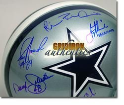  Team Signed Authentic Game Helmet Troy Aikman Michael Irvin