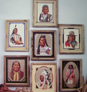 Portrait of Famous American Indians Cross Stitch Book