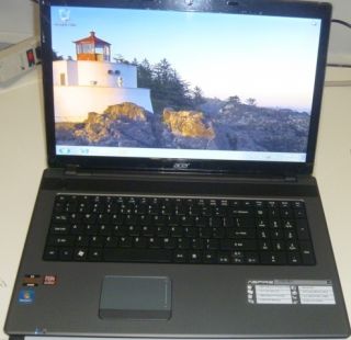 Acer Aspire 7250 3821 AMD E450 Dual Core 4GB 500GB 17 3 Webcam HDMI 