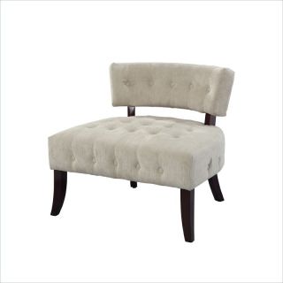 Powell Accent Chair in Cream Velour Corduroy [389845]