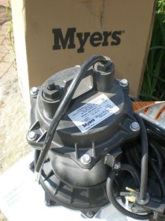 New Myers Submersible Sump Sewage Grinder Pump #ME4OAG 11 4/10HP
