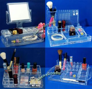 Clear Acrylic Cosmetic Organizer Makeup Case Lipstick Holder 88 